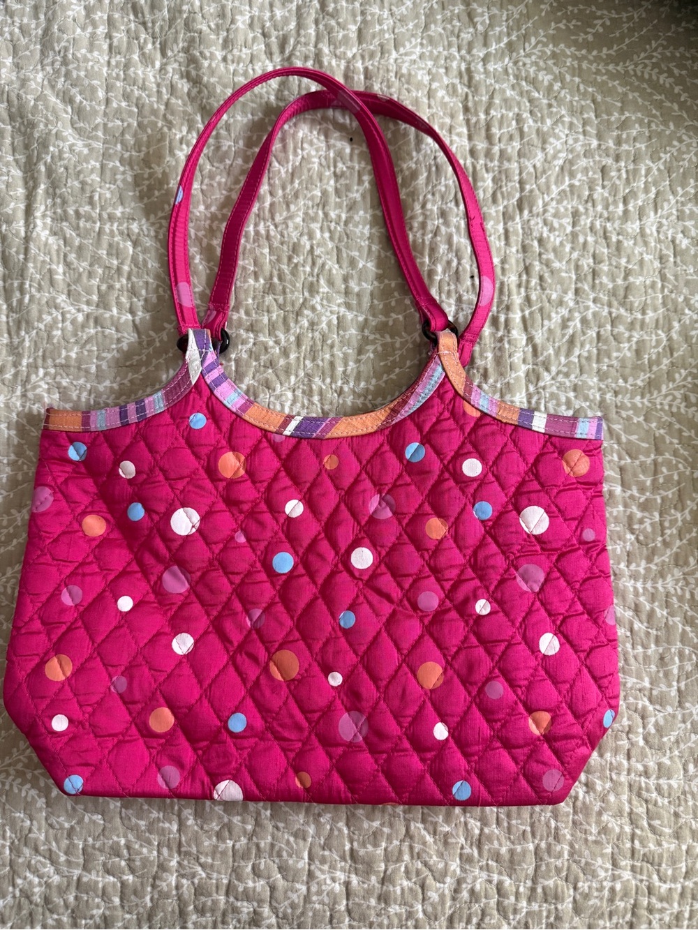 Vera Bradley Pink Polka Dot Shoulder Bag